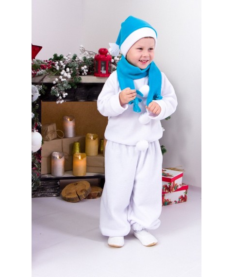Новорічний костюм "Сніговик" Носи Своє 32 Білий (9504-v0)
