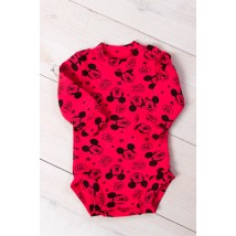 Nursery bodysuit for girls Wear Your Own 20 Red (9511-063-5-v23)