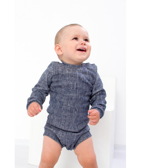 Nursery bodysuit for a boy Wear Your Own 24 Gray (9511-063-4-v0)