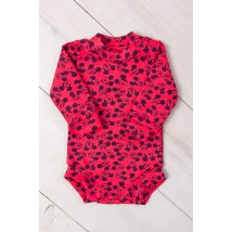 Nursery bodysuit for a girl Wear Your Own 20 Red (9511-063-5-v8)