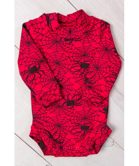 Nursery bodysuit for a boy Wear Your Own 22 Red (9511-063-4-v7)