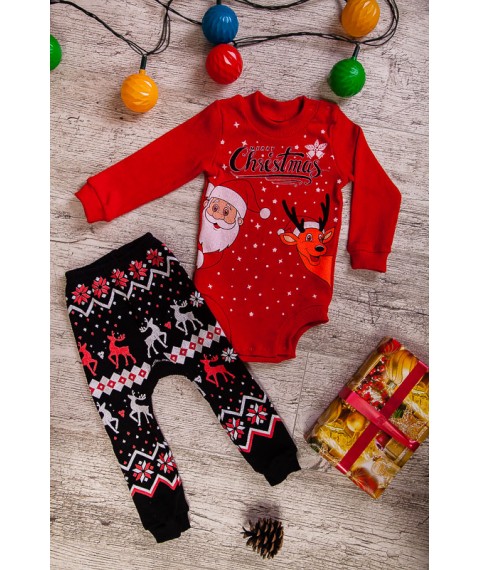 Nursery suit "New Year's" Wear Your Own 74 Red (9605-019-33-v2)