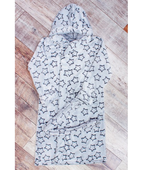 Dressing gown for a girl Wear Your Own 32 Gray (9650-035-5-v10)