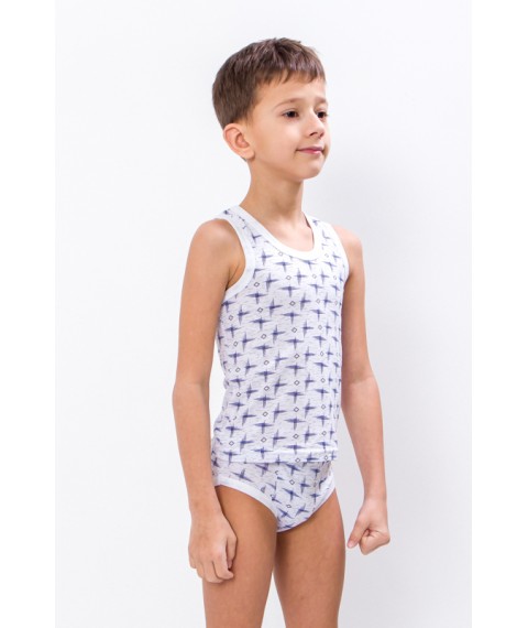 T-shirt and underpants for boys Wear Your Own 32 White (9688-002V-v11)