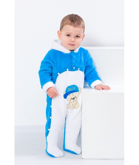 Nursery overalls for a boy Nosy Svoe 62 Blue (9764-034-22-4-v3)