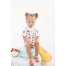 Nursery overalls for girls Nosy Svoe 68 White (9872-002-5-v0)