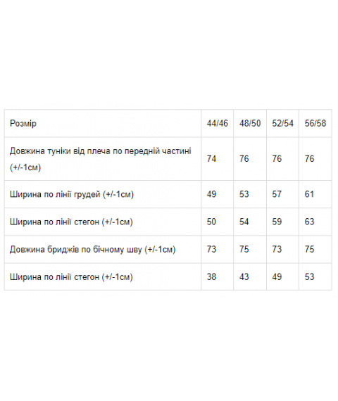 Комплект жіночий (туніка+треси) Носи Своє 48/50 Сірий (8113-043-v2)