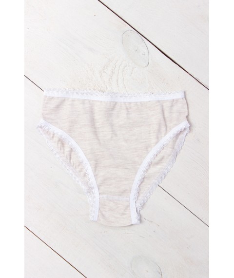 Underpants for girls with shaped rubber Nosy Svoe 34 Beige (273-001-v4)
