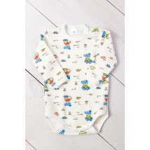 Nursery bodysuit for a boy (with long sleeves) Nosy Svoe 62 White (5010-016-4-v3)