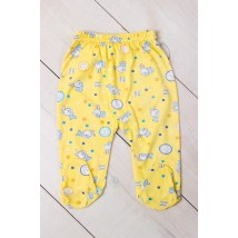 Nursery sliders for girls "Rubber" Nose Svoye 68 Yellow (5033-002-5-v5)