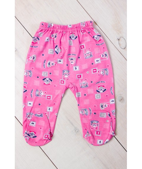 Nursery sliders for girls "Rubber" Nose Svoye 68 Pink (5033-002-5-v6)