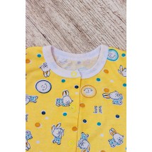 Nursery bodysuit for girls with short sleeves Nosy Svoe 68 Yellow (5048-002-5-v7)
