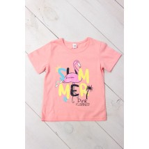 T-shirt for girls Wear Your Own 122 Pink (6021-001-33-1-5-v20)