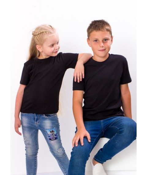 Children's T-shirt Wear Your Own 146 Black (6021-5-v9)