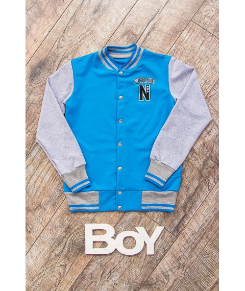 Bomber for a boy Wear Your Own 86 Blue (6029-057-33-4-v20)