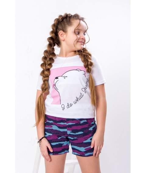 Shorts for girls Wear Your Own 158 Gray (6033-055-v6)
