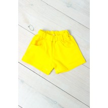 Shorts for girls Wear Your Own 152 Yellow (6033-057-1-v228)