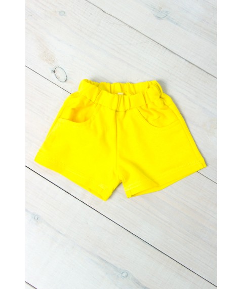 Shorts for girls Wear Your Own 152 Yellow (6033-057-1-v204)