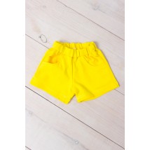 Shorts for girls Wear Your Own 98 Yellow (6033-057-1-v297)