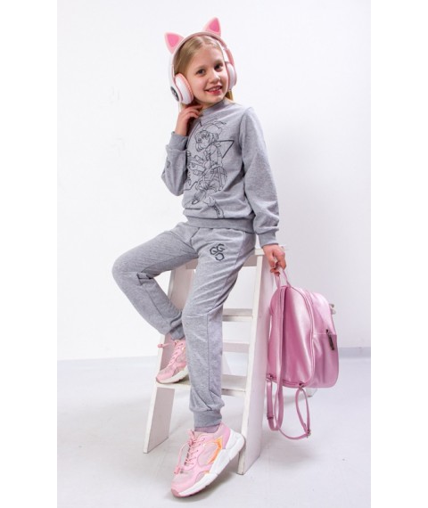 Suit for a girl Wear Your Own 134 Gray (6063-057-33-2-v11)