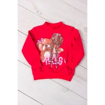 Jumper for girls Wear Your Own 110 Red (6069-023-33-5-v51)