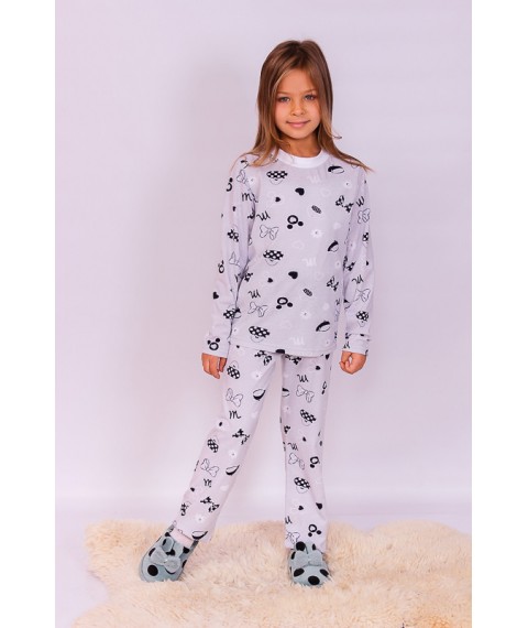 Pajamas for girls Wear Your Own 128 Gray (6076-002-5-v22)