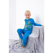Boys' pajamas Bring Your Own 98 Turquoise (6076-008-33-4-v4)