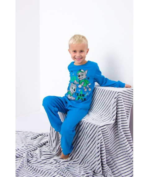 Boys' pajamas Bring Your Own 98 Turquoise (6076-008-33-4-v4)