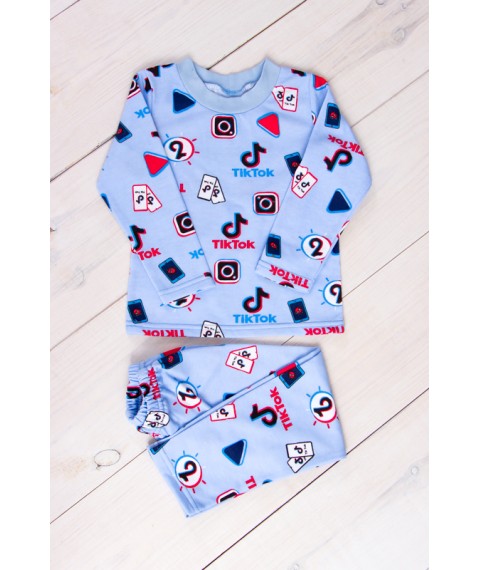 Boys' pajamas (warm) Wear Your Own 98 Blue (6076-024-4-v54)