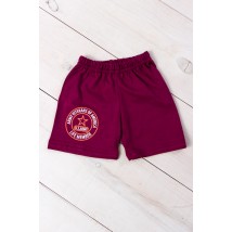 Boys' shorts Wear Your Own 128 Burgundy (6091-001-33-v21)