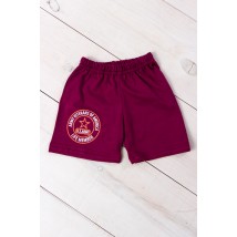 Boys' shorts Wear Your Own 110 Burgundy (6091-001-33-v56)