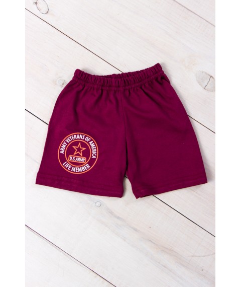 Boys' shorts Wear Your Own 110 Burgundy (6091-001-33-v56)