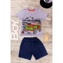 Комплект для хлопчика (футболка+шорти) Носи Своє 104 Сірий (6105-075-33-v4)