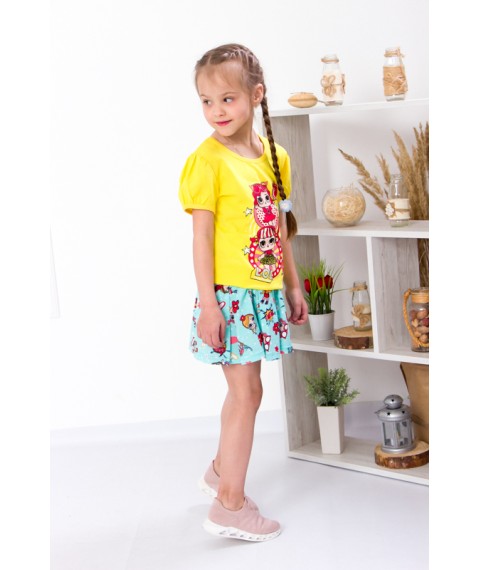 Комплект для дівчинки (спідниця+футболка) Носи Своє 134 Жовтий (6106-002-33-v7)
