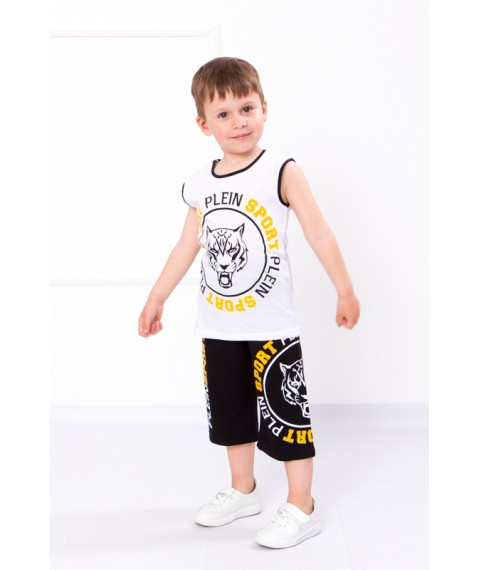 Set for a boy "Tiger" Wear Your Own 128 White (611657-v3)