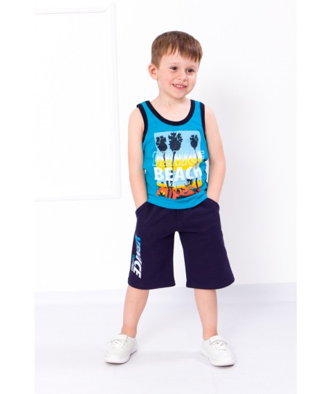 Комплект для хлопчика (майка+шорти) Носи Своє 104 Блакитний (618657-v3)