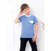 Polo shirt for boys Wear Your Own 128 Blue (6200-002-v1)