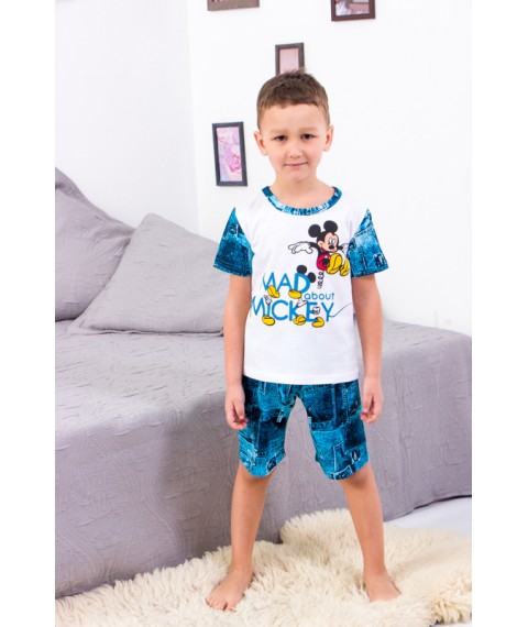Піжама для хлопчика (футболка+шорти) Носи Своє 134 Синій (6245-002-33-v0)