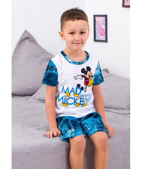 Піжама для хлопчика (футболка+шорти) Носи Своє 116 Синій (6245-002-33-v3)