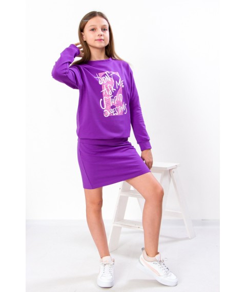 Комплект для дівчинки (джемпер+спідниця) Носи Своє 158 Фіолетовий (6253-057-33-v7)