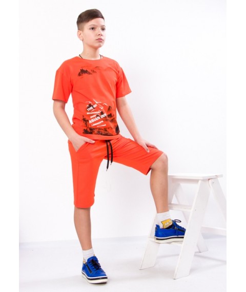 Set for a boy (T-shirt + breeches) Wear Your Own 158 Orange (6336-057-33-1-v0)