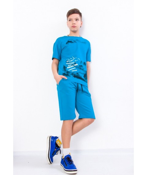 Комплект для хлопчика (футболка+бриджі) Носи Своє 170 Блакитний (6336-057-33-v5)