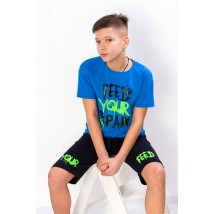 Комплект для хлопчика (футболка+бриджі) Носи Своє 122 Блакитний (6356-057-33-v3)