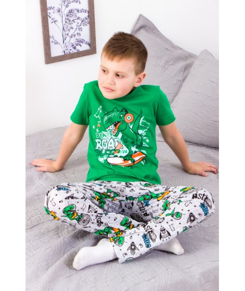 Boys' pajamas Wear Your Own 134 Green (6376-002-33-4-v8)