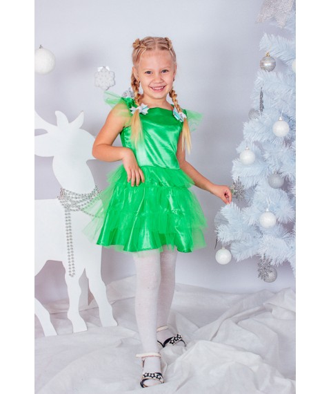 Новорічна сукня "Ялинка" Носи Своє 98 Зелений (7005-v1)
