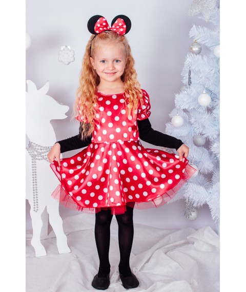 New Year's costume "Minnie" Wear Your Own 110 Red (7006-v0)