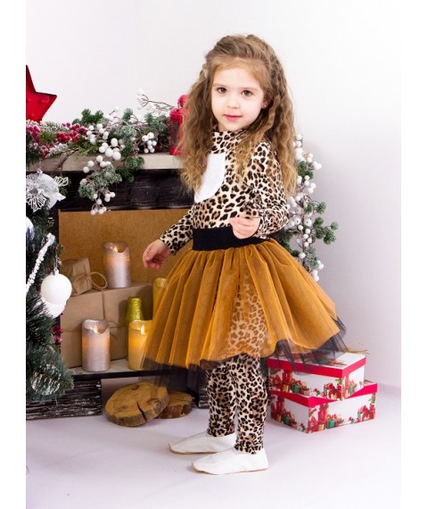 New Year's costume for a girl Wear Yours 98 Brown (7025-v0)