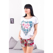 Women's pajamas (T-shirt + shorts) Nosy Svoe 50 White (8072-002-33-v4)