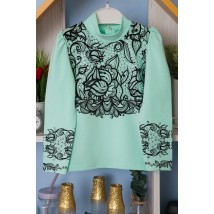 Блуза для дівчинки "Візерунок" Носи Своє 30 Блакитний (9267-036-33-v24)
