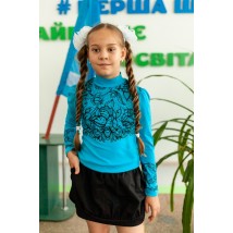 Блуза для дівчинки "Візерунок" Носи Своє 28 Блакитний (9267-036-33-v29)
